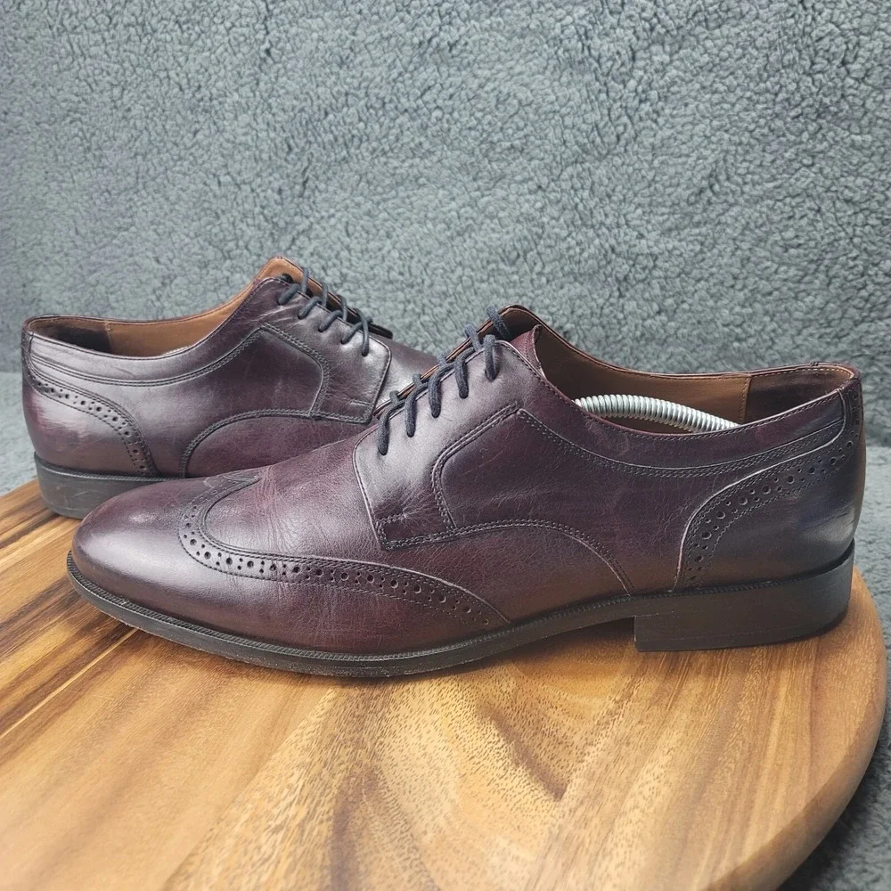 Johnston & Murphy‎ Oxford Shoes Brown Leather Men's Size 13 M Dress 59-1074